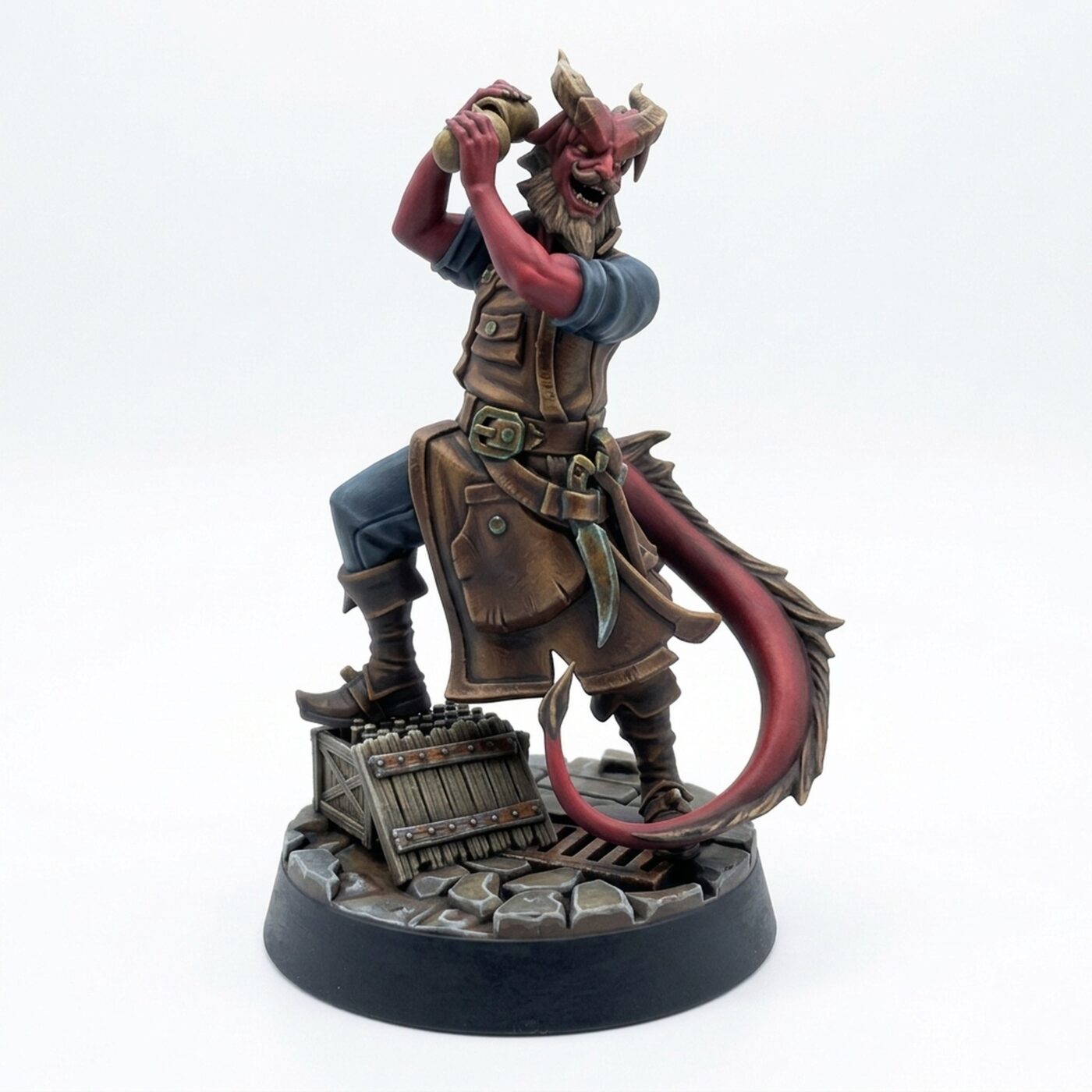 Zagan Tiefling Innkeeper - Painted 3D Printed Miniature