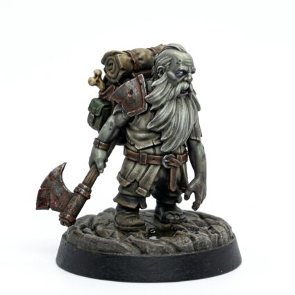 Zombie Dwarf - Painted 3D Printed Miniature