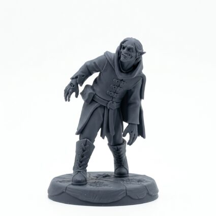 Zombie Elf - Gray Resin 3D Printed Miniature