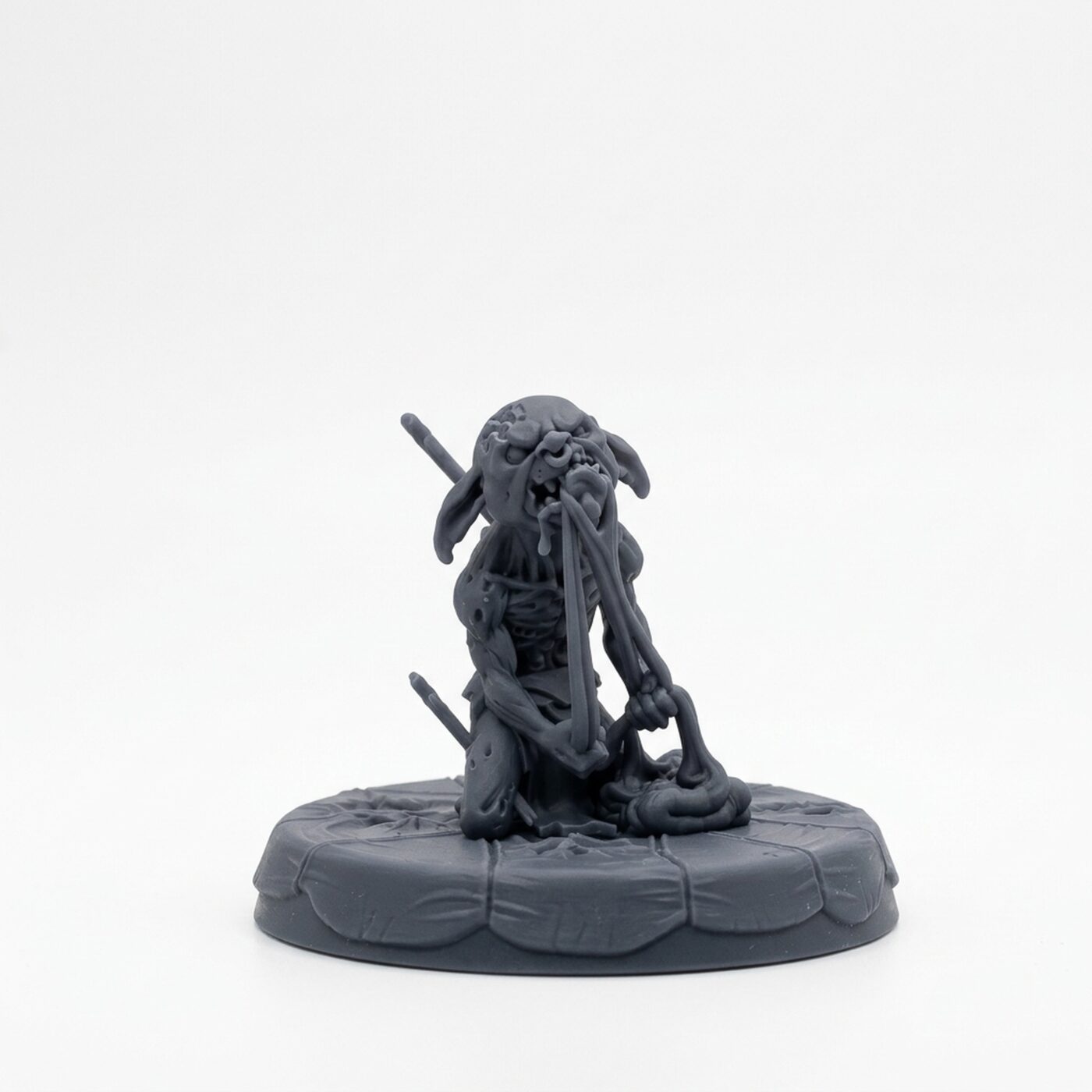 Zombie Goblin - Gray Resin 3D Printed Miniature