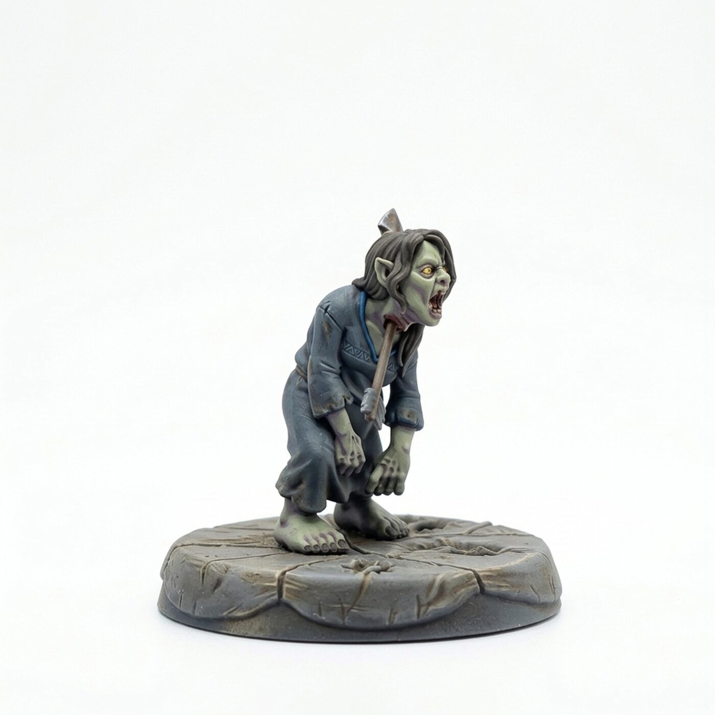 Zombified Halfling - Painted 3D Printed Miniature