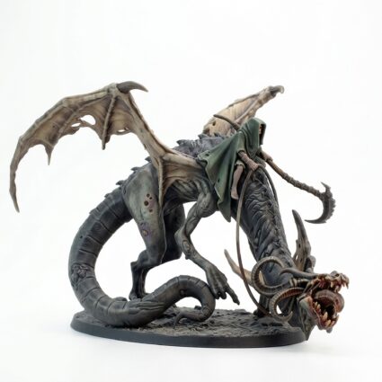 Zombified Necro Dragon - Painted 3D Printed Miniature