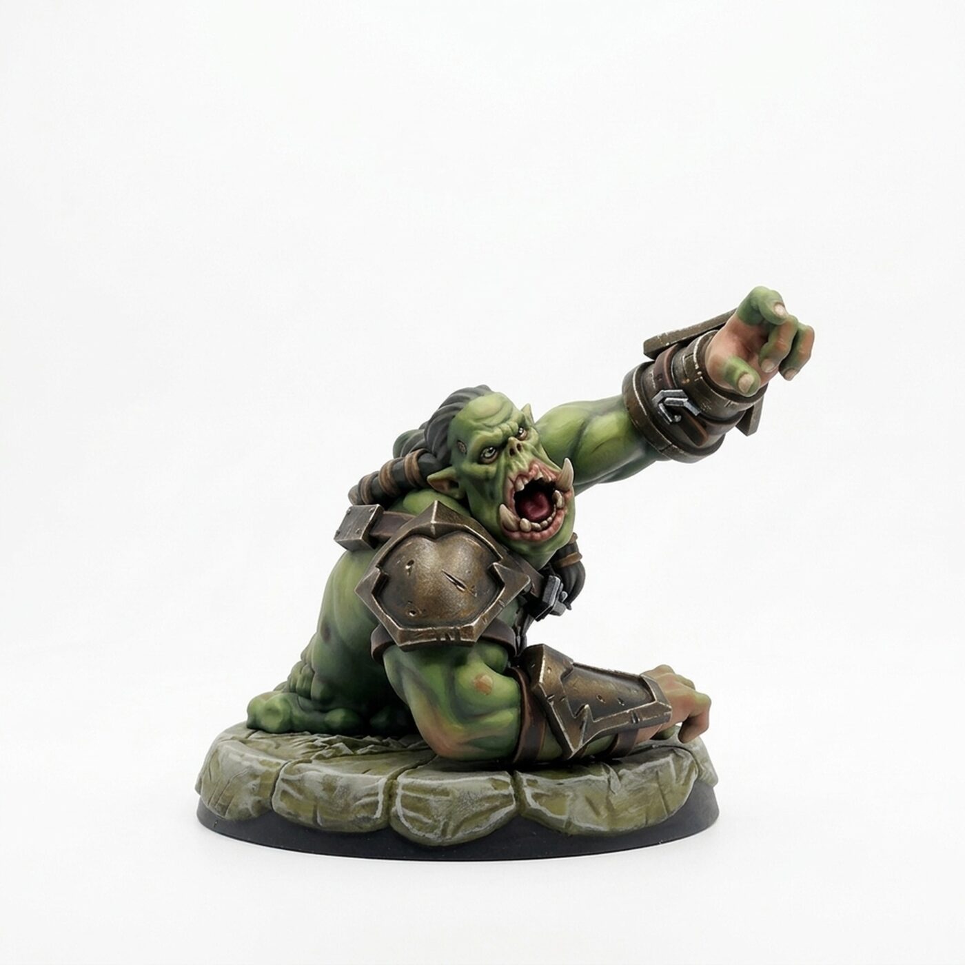 Zombieorc - Painted 3D Printed Miniature