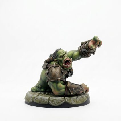 Zombieorc - Painted 3D Printed Miniature