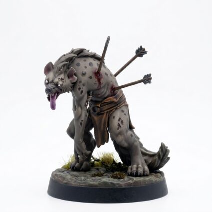 Zombified Gnoll - Painted 3D Printed Miniature