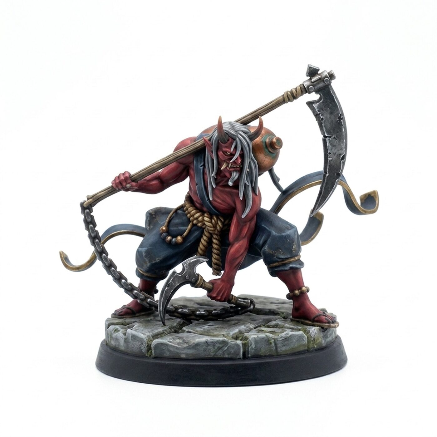 Oni Scythe A - Painted 3D Printed Miniature