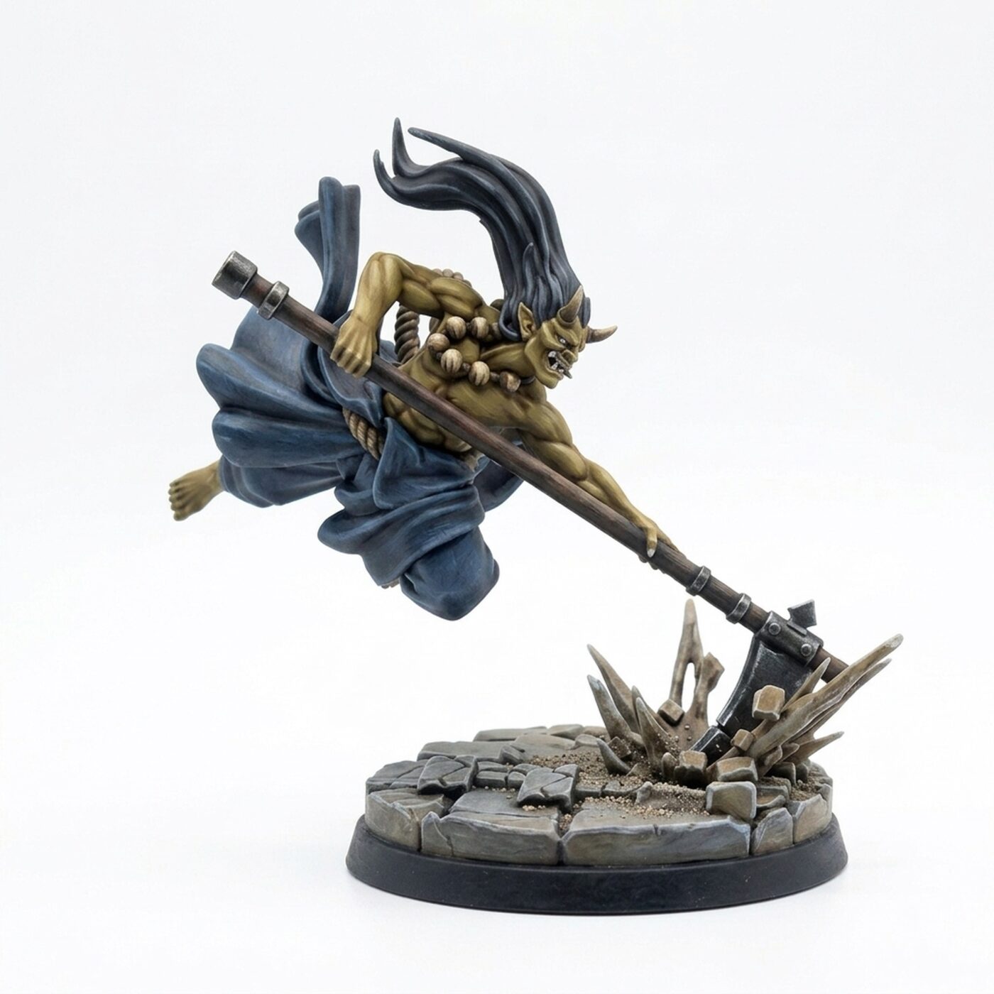 Oni Scythe B - Painted 3D Printed Miniature