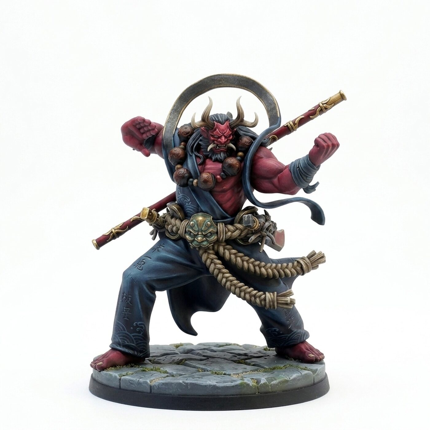 Oni War Monk - Painted 3D Printed Miniature